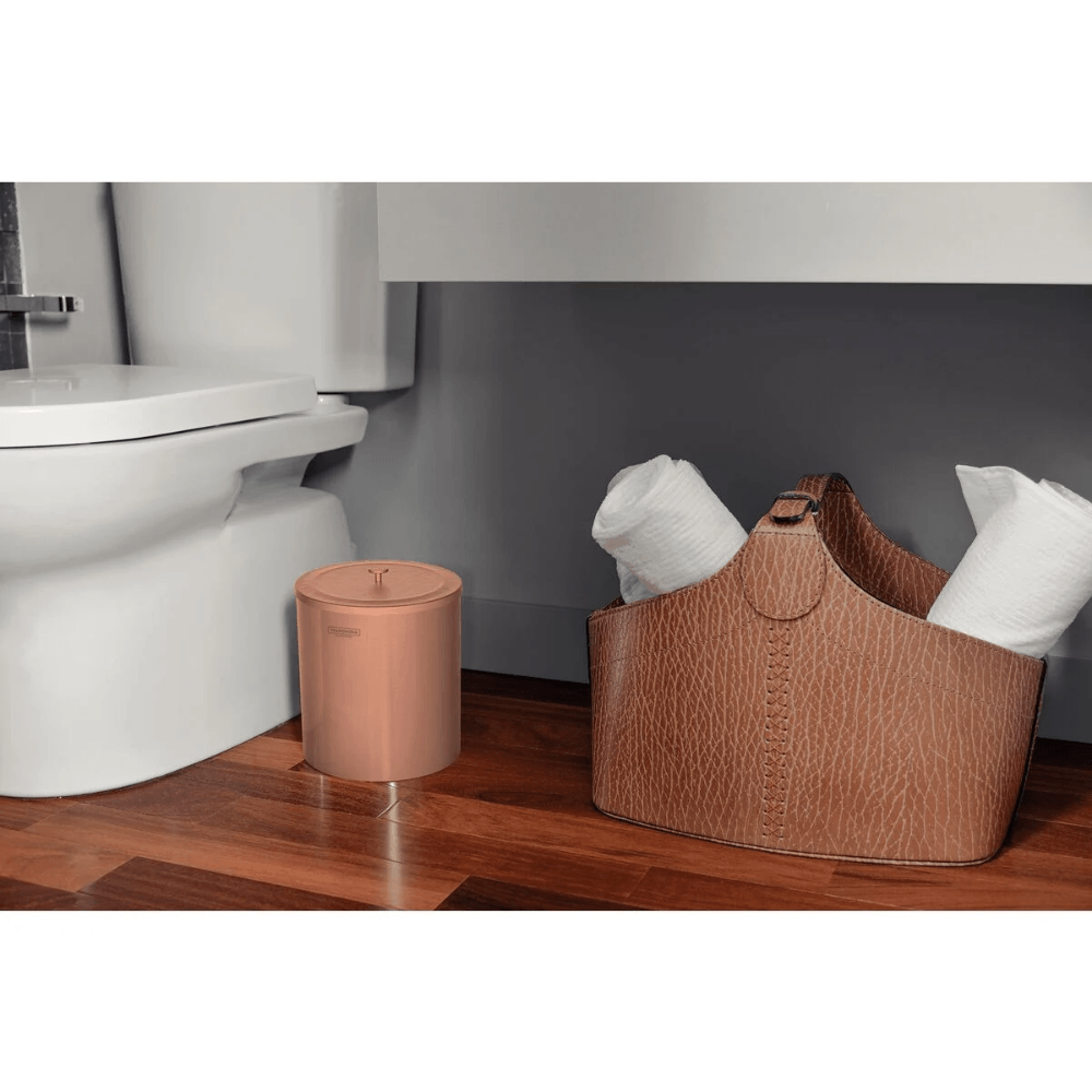 Lixeira 5 Litros Aço Inox Polido Verniz Rose Gold Luxo Tramontina - Ela Decora