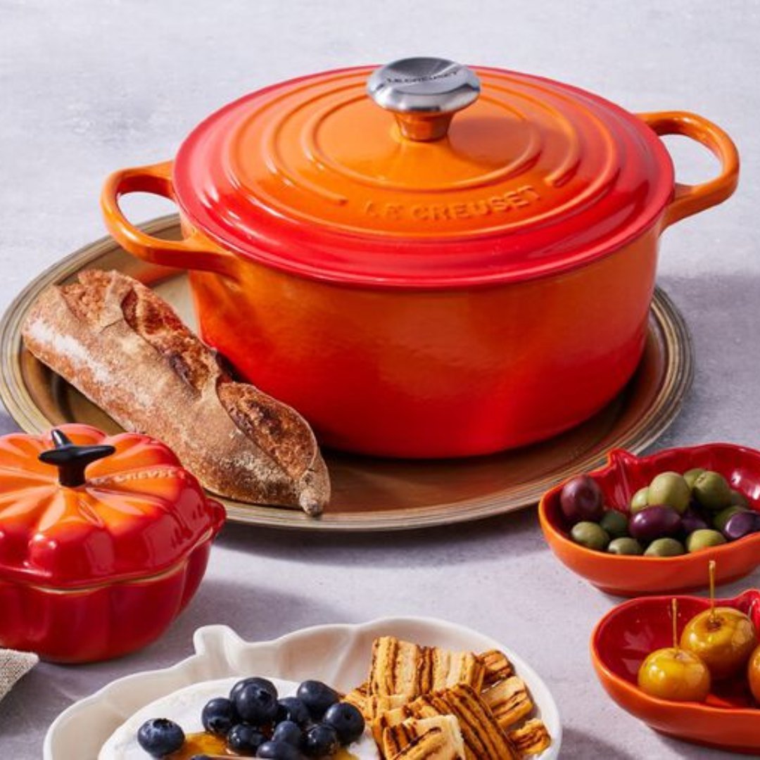 Panela Redonda Signature Laranja 26cm Le Creuset - Ela Decora