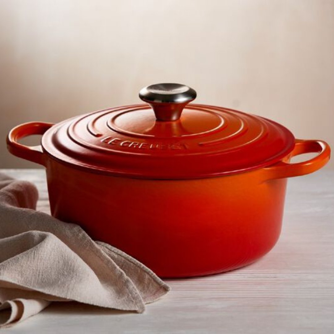 Panela Redonda Signature Laranja 26cm Le Creuset - Ela Decora