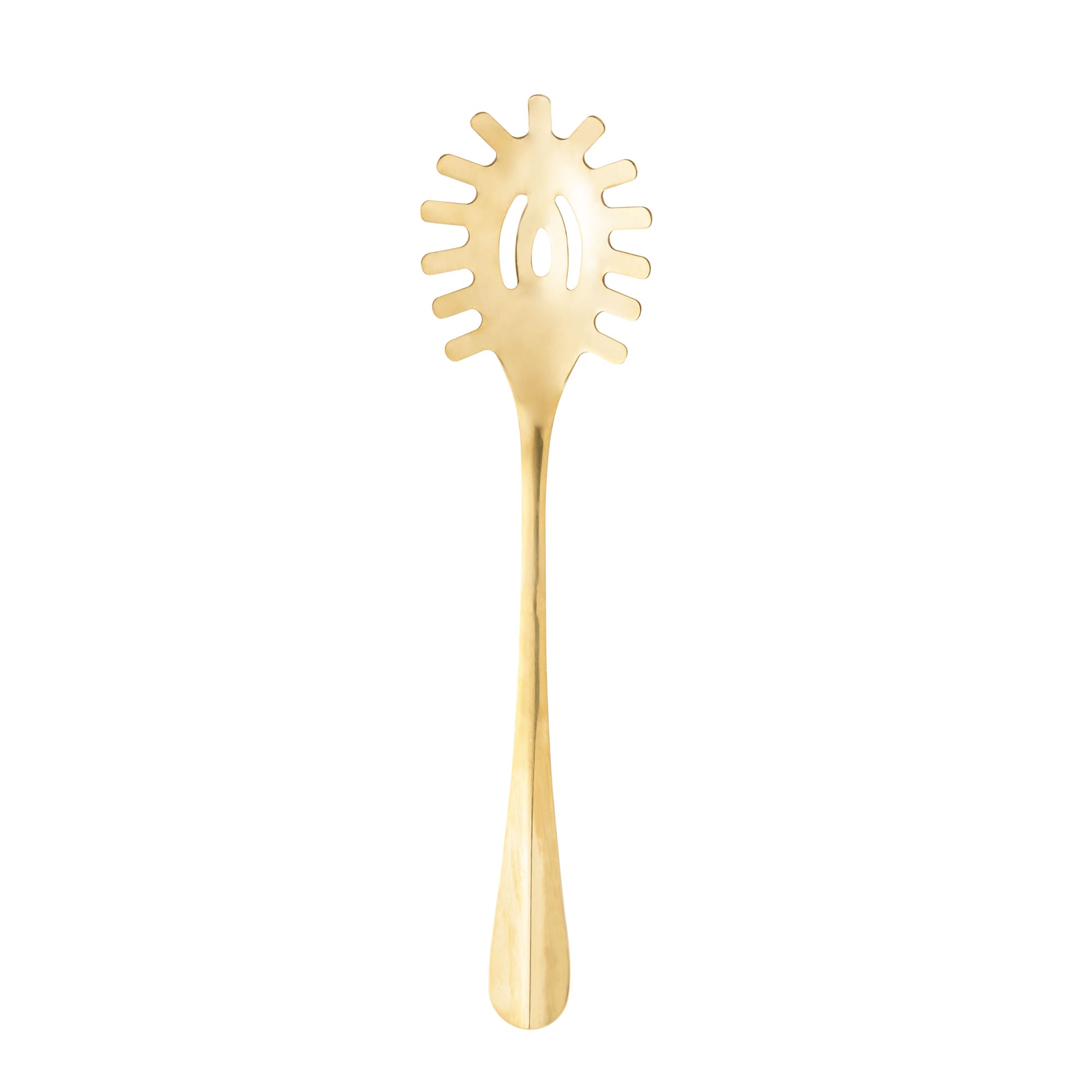 Pegador para Macarrão Positano em Aço Inox Dourado 27,5cm - Ela Decora