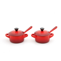 Kit 2 Peças para Molho e Condimento Vermelho 10cm Le Creuset