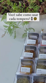 Stories de Organizador para Temperos Clear Natura 9 Peças