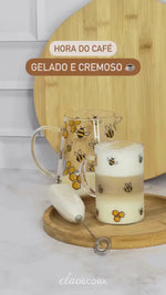 Stories de Caneca de Vidro Abelha Bee 280ml